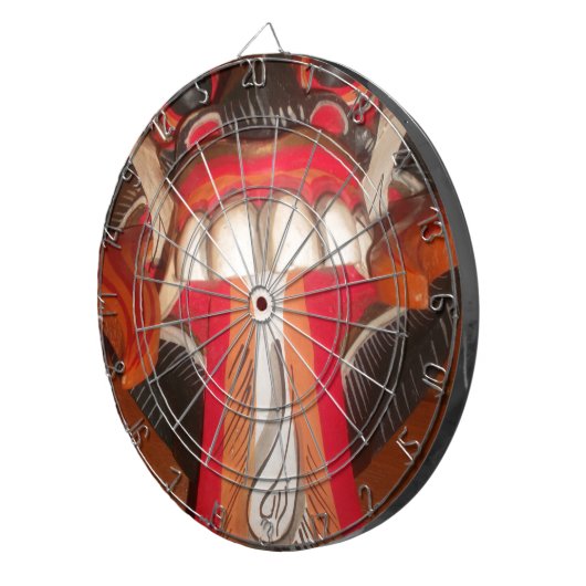 美しいよくはしゃぐ驚くべき舌:ユーモアのTouch ダーツボード (正面右)