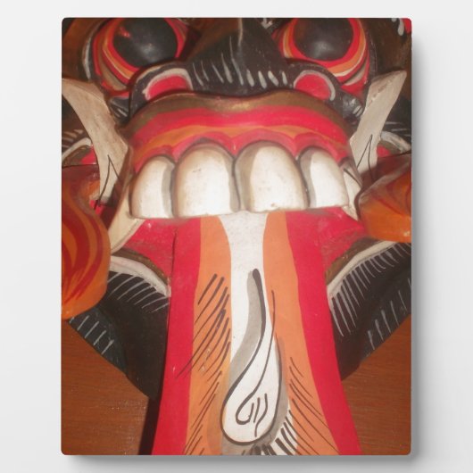 美しいよくはしゃぐ驚くべき舌：ユーモアのTouch フォトプラーク (正面)