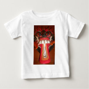 美しいよくはしゃぐ驚くべき舌:ユーモアのTouch ベビーTシャツ
