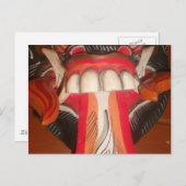 美しいよくはしゃぐ驚くべき舌:ユーモアのTouch ポストカード (正面/裏面)