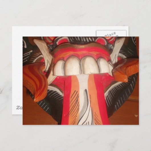 美しいよくはしゃぐ驚くべき舌:ユーモアのTouch ポストカード (正面/裏面)