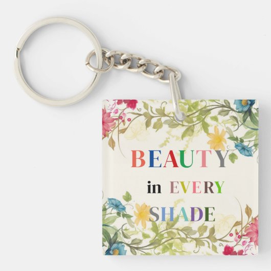 美しいをすべてのShadeキーチェーンに キーホルダー (正面)