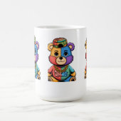 美しいを解き放ち、一度に1つの創造」 コーヒーマグカップ (中央)