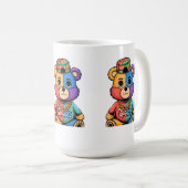 美しいを解き放ち、一度に1つの創造」 コーヒーマグカップ (正面右)