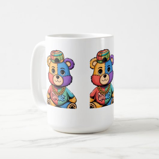 美しいを解き放ち、一度に1つの創造」 コーヒーマグカップ (正面左)