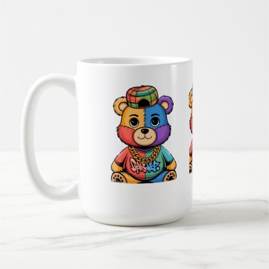 美しいを解き放ち、一度に1つの創造」 コーヒーマグカップ (左)