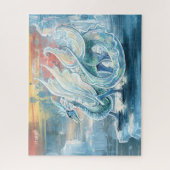美しいアイスドラゴンアート ジグソーパズル (縦)