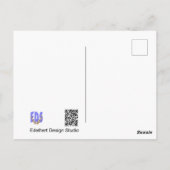 美しいアイスフラワーDIYはがき ポストカード (裏面)