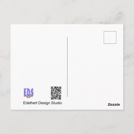 美しいアイスフラワーDIYはがき ポストカード (裏面)
