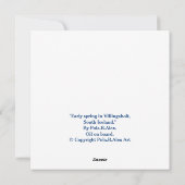 美しいアイスランドの冬素晴らしの風景の芸術の挨拶 シーズンカード (裏面)