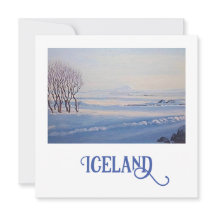 美しいアイスランドの風景素晴らしアートカード
