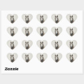 美しいアイスランドの馬のアート ハートシール (シート)