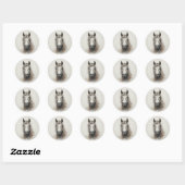 美しいアイスランドの馬のアート ラウンドシール (シート)