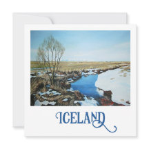 美しいアイスランド春雪の風景素晴らしアート