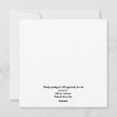 美しいアイスランド春雪の風景素晴らしアート シーズンカード (裏面)