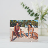 美しいアイランドガールズビキニポストカード ポストカード (スタンド正面)