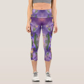 美しいアイリスの花 – ミグネ絵画ドの芸術 カプリレギンス (正面)