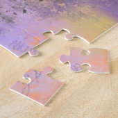 美しいアイリスフラワーミグーンスケッチアート ジグソーパズル (側面)