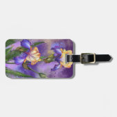 美しいアイリスフラワーラゲージタグ ラゲッジタグ (正面横)