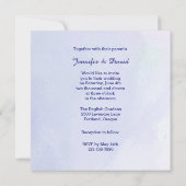 美しいアイリス結婚式招待状 招待状 (裏面)