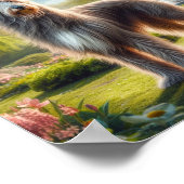 美しいアイリッシュウルフハウンド ポスター (角)