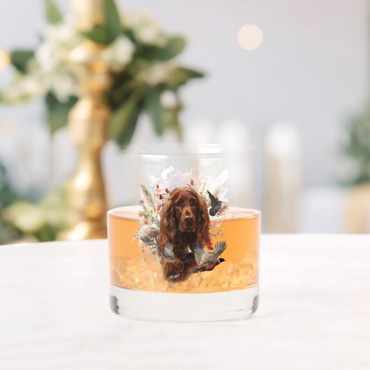 美しいアイリッシュセッターズアート ウイスキーグラス (インサイチュ (ウェディング))