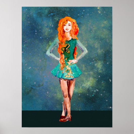 美しいアイリッシュダンサー懸命シューダンス ポスター (正面)