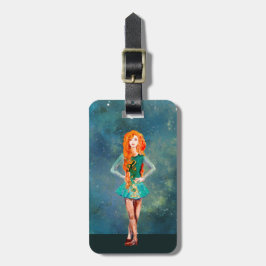 美しいアイリッシュダンサー懸命シューダンス ラゲッジタグ