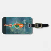 美しいアイリッシュダンサー懸命シューダンス ラゲッジタグ (正面横)