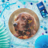 美しいアイリッシュレッドセッター ペーパープレート (パーティー)