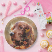 美しいアイリッシュレッドセッター ペーパープレート (パーティー)