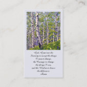 美しいアイリ賛美ッシュの紫の緑 名刺 (正面)