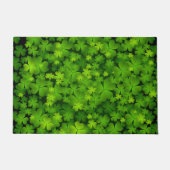 美しいアイルランドのシャムロック ドアマット (正面)