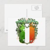 美しいアイルランドの紋章 ポストカード (正面/裏面)