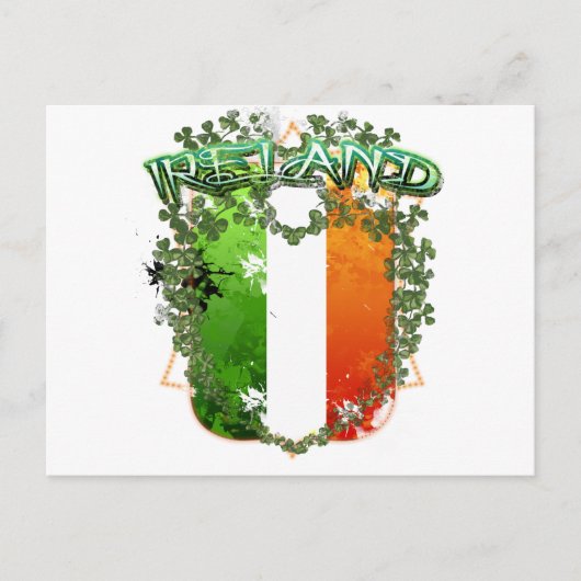 美しいアイルランドの紋章 ポストカード (正面)