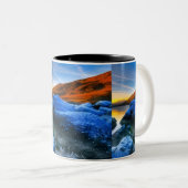 美しいアウトドアマウンテンサンセットカップ ツートーンマグカップ (正面右)