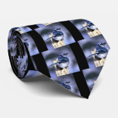 美しいアオカケス ネクタイ (ロール)