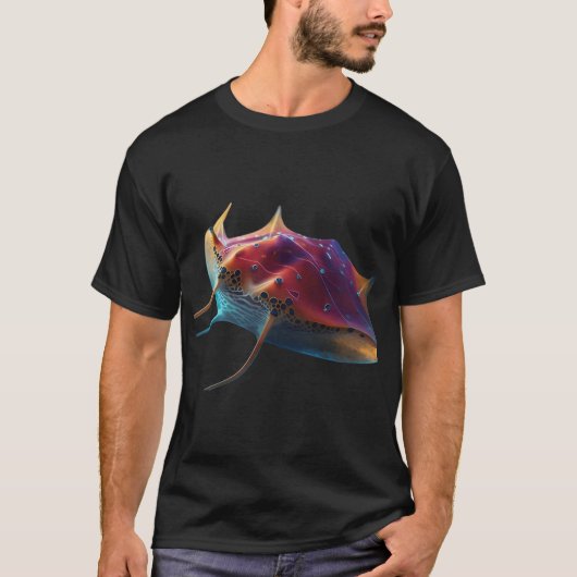 美しいアカエイ Tシャツ (正面)