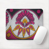 美しいアカラフルフリカ織物モチーフプリント マウスパッド (マウス)