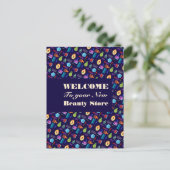 美しいアクセサリービューティシャン&美容師ガーリー ポストカード (スタンド正面)