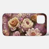 美しいアクリルフラワーパターンケースメイトiPhone Case-Mate iPhoneケース (裏面 (横))