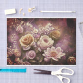 美しいアクリル花柄ティッシュペーパー 薄葉紙 (クラフト)