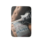 美しいアコースティックギター バスマット (正面縦)
