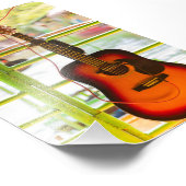 美しいアコースティックギター フォトプリント            (角)