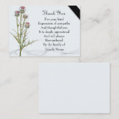 美しいアザラシ花ありがとう ノートカード (正面/裏面)