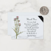美しいアザラシ花ありがとう ノートカード (正面/裏面インサイチュ)