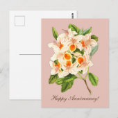 美しいアザレア、記念日 ポストカード (正面/裏面)