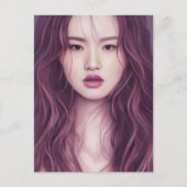 美しいアジアの女性はがき ポストカード (正面)