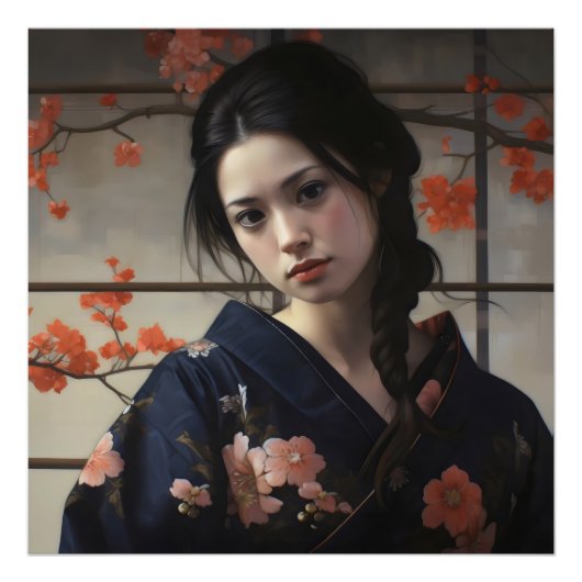 美しいアジアの少女 フォトプリント            (正面)
