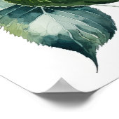 美しいアジサイの水色 ポスター (角)